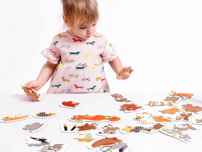 Progressive Puzzle - Waldtiere