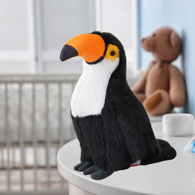 Plüsch Tukan Kuscheltier Weiß 35 cm