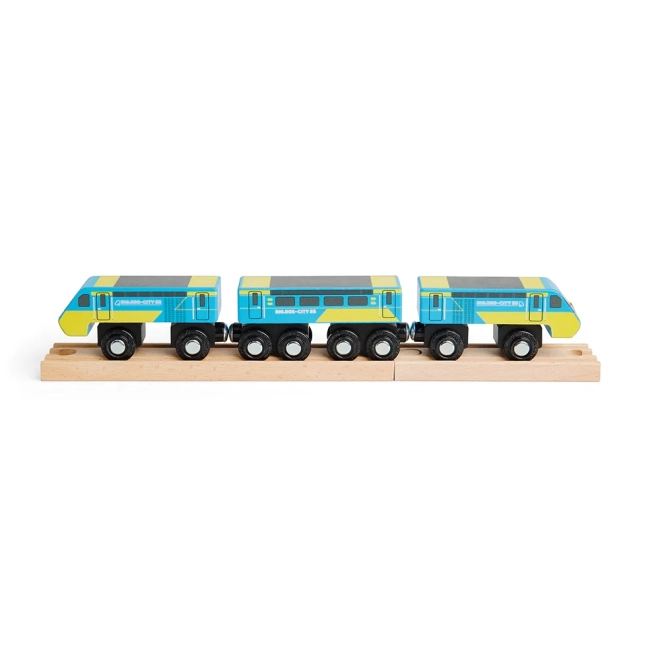 Ikonisches blau‑gelbes HST‑Design