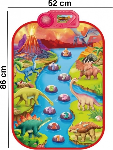 Große interaktive Musikmatte Dino für Kinder von Woopie