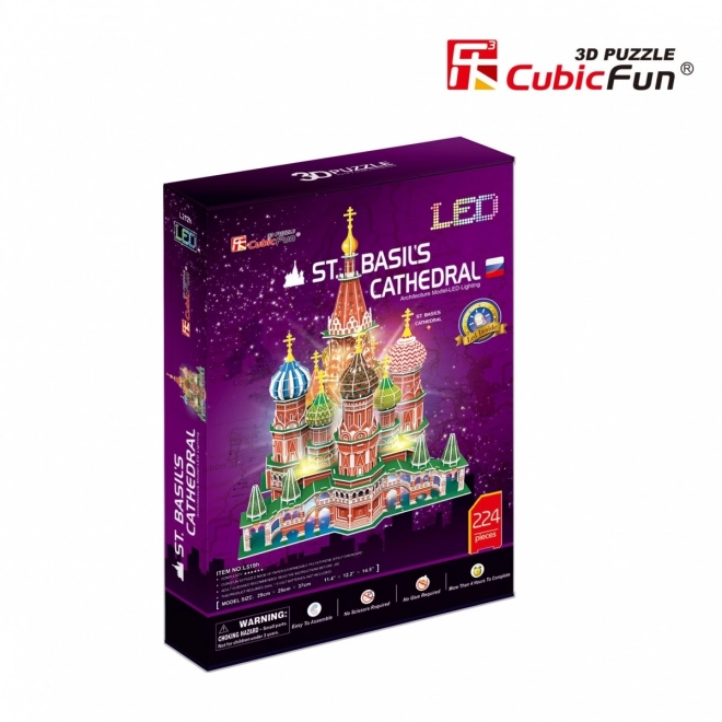 3D-Puzzle LED Basilius-Kathedrale