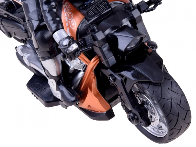 Sportmotorrad mit Fernbedienung – Orange