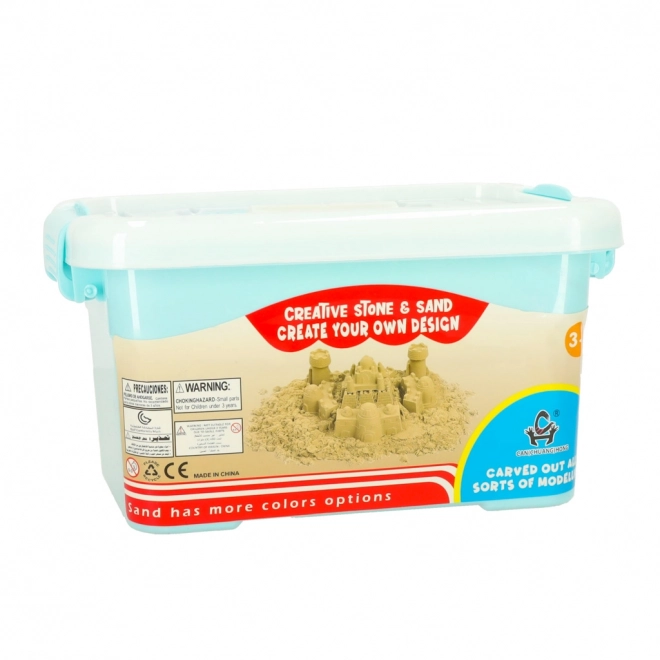 Kinetischer Sand beige 1 kg mit Formen – Beige