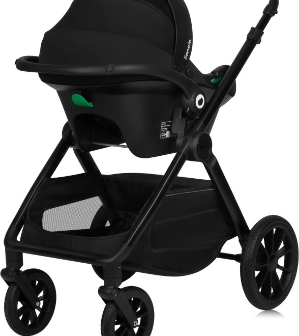 Lionelo Kombikinderwagen Layla 3-in-1 Schwarzer Onyx