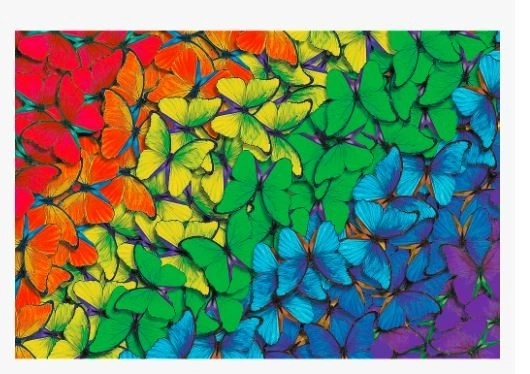 Holzpuzzle Trefl Wood Craft Regenbogen-Schmetterlinge 501 Teile