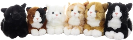 Plüsch Katze liegend 30 cm