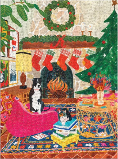 Puzzle Freunde am Kamin 1000 Teile