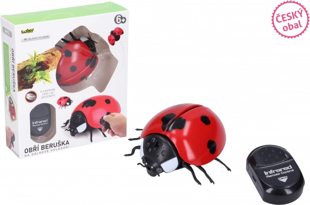 Riesige RC-Marienkäfer-Fernsteuerung 9 cm – tschechische Verpackung