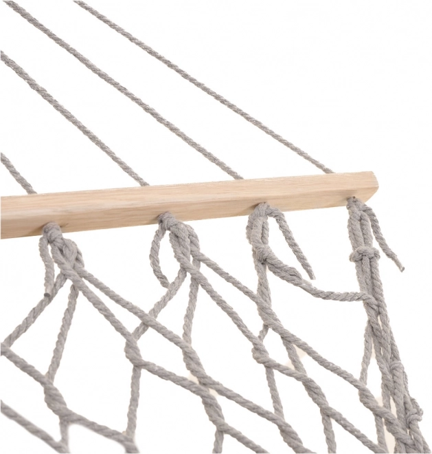 Garten-Hängematte Boho mit Fransen grau 200 cm