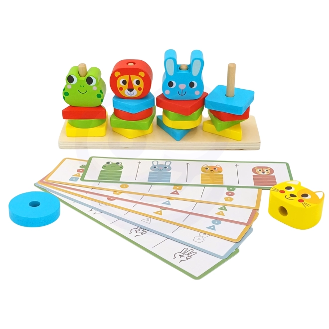 Montessori Tier Pyramide Spielset für Kinder