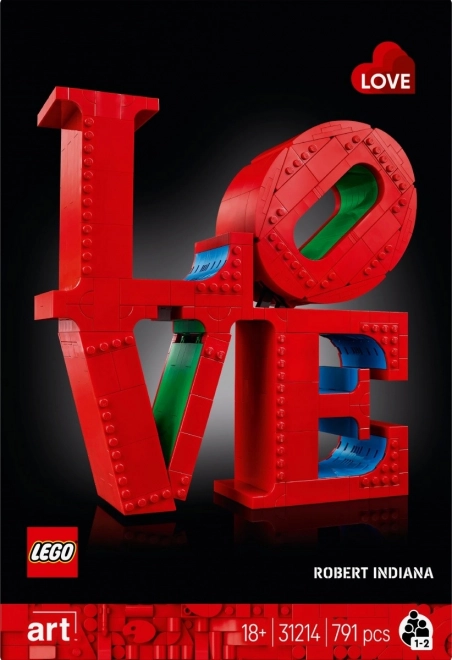 Lego Art LOVE Skulptur Baukasten