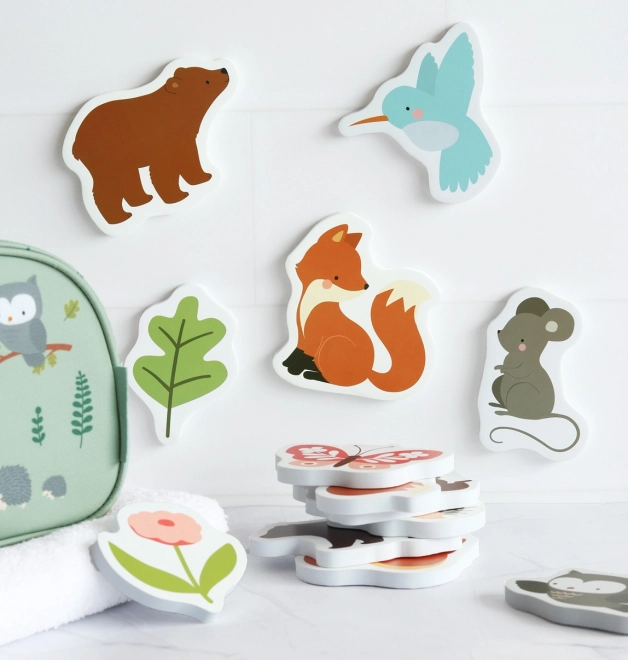 A Little Lovely Company Schaumstoff-Badespielzeug – Freunde aus dem Wald