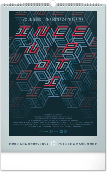 Wandkalender Alternativfilmplakate 2026