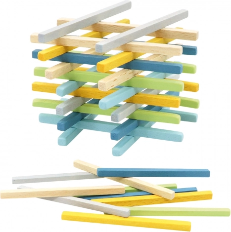 Bunte Holzstäbchen für kreatives Spiel