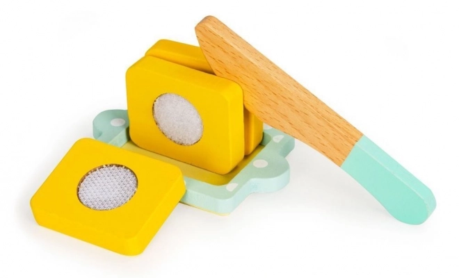Holztoaster mit Frühstücksset