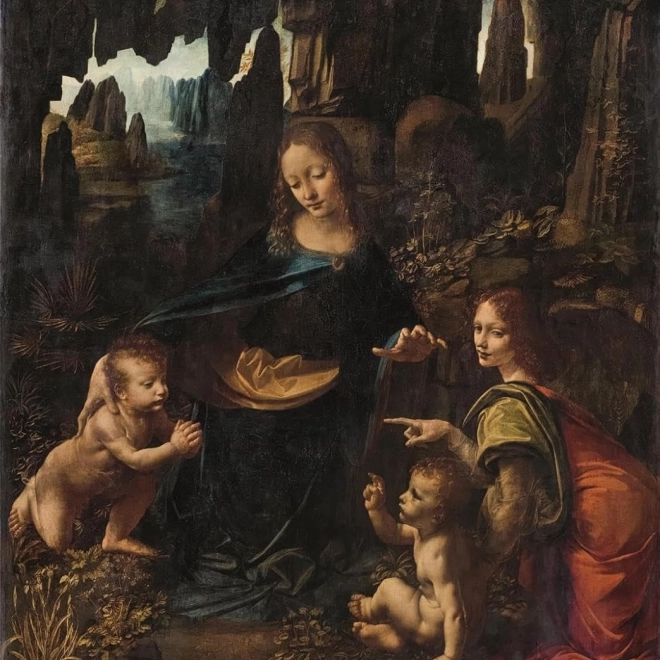 Clementoni Puzzle Museum Madonna an den Felsen 1000 Teile
