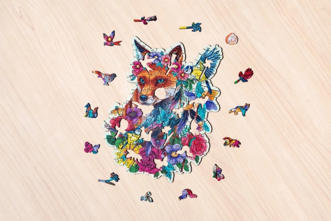 Holzpuzzle Bunte Fuchs