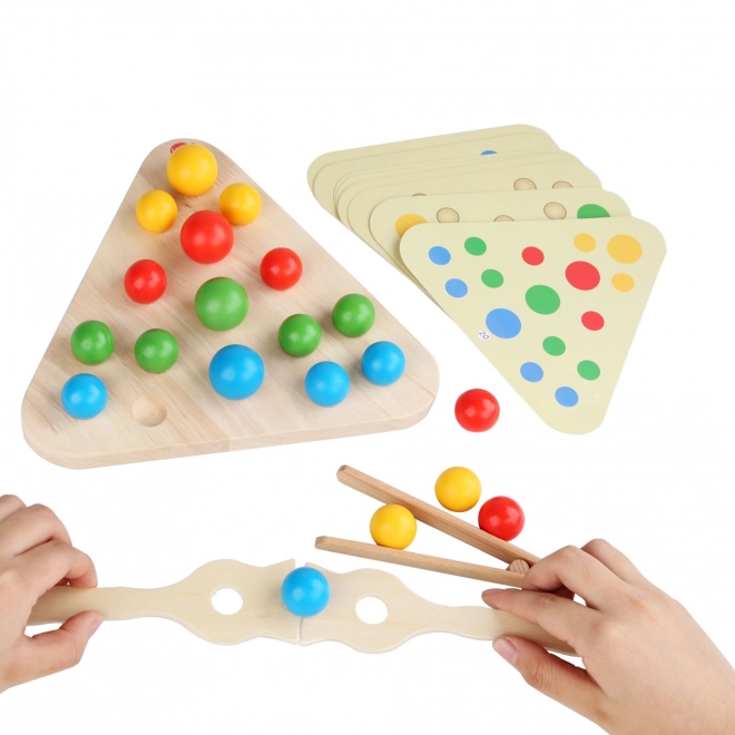 Magisches Montessori-Dreieck 2-in-1 Holzspiel