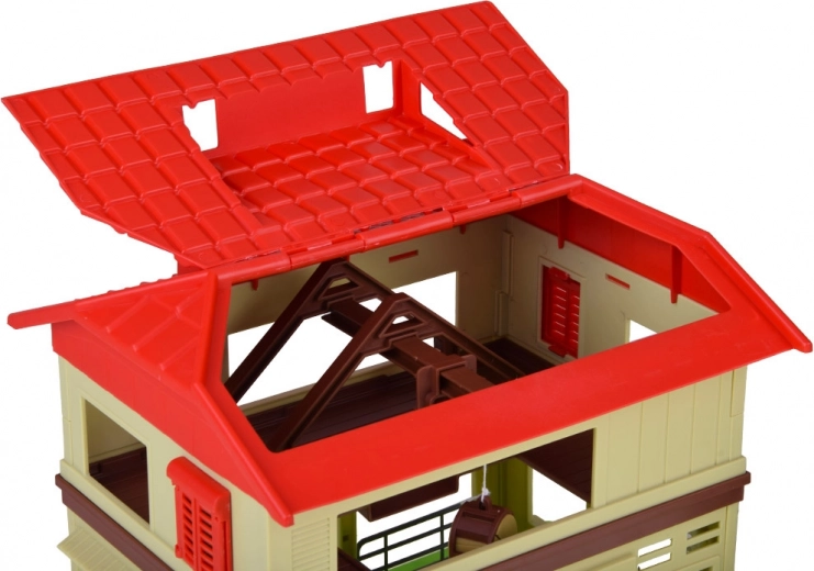 Öffnende Scheune für realistisches Spiel