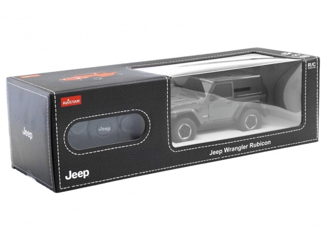 Ferngesteuertes Jeep Wrangler JL Rubicon Auto 1:24 Schwarz