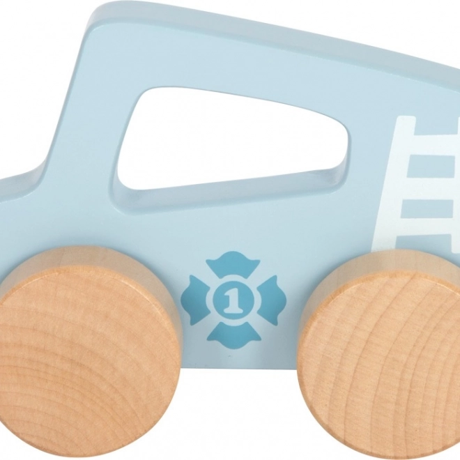 Kleines blaues Holzauto für Kinder Small Foot