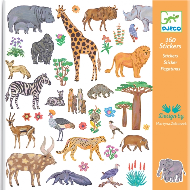 Sticker Afrikanische Tiere DJECO