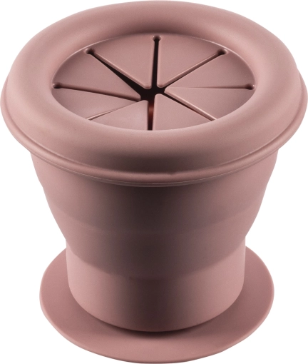 Silikonschüssel für Kekse mit Saugnapf, Old Pink