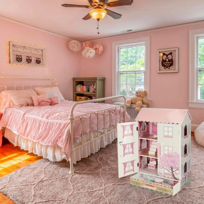 Drewniany Puppenhaus Lulilo rosa