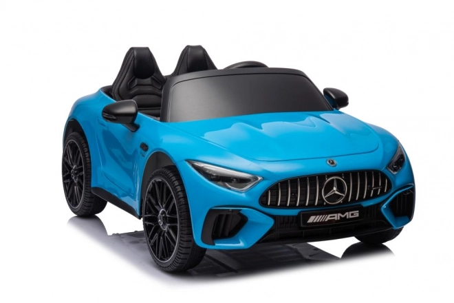 Elektrisches Auto Mercedes AMG SL63 blau lackiert