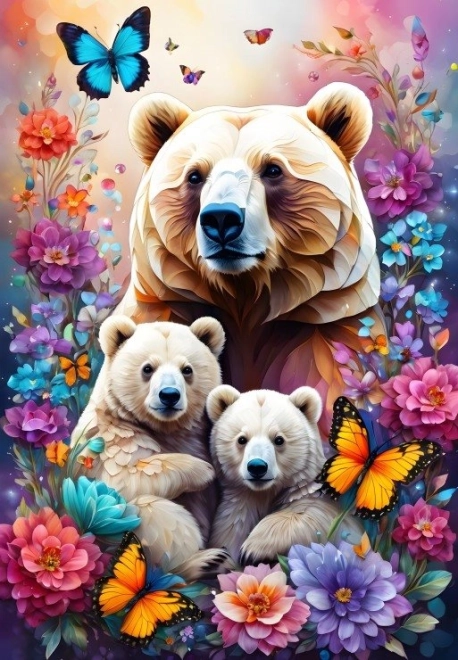 Puzzle Mutterliebe: Bären 1000 Teile