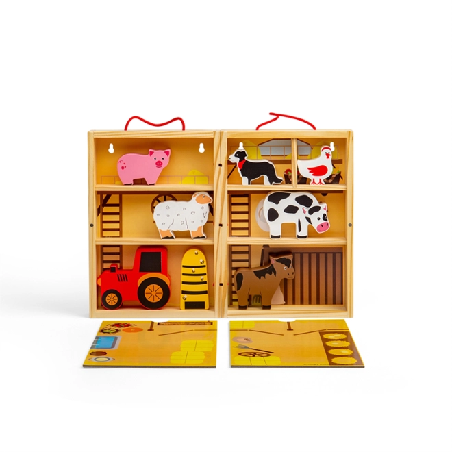 Alles in einem – ein Bauernhof, der sich zur Box zusammenklappen lässt