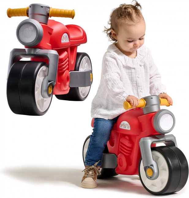 Kinder-Laufrad Retro Motorrad Rot 1+