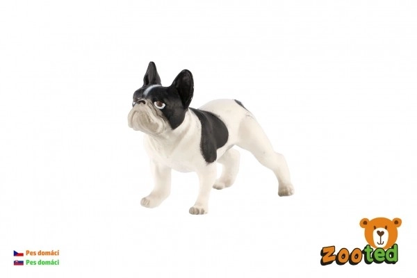 Französische Bulldogge Kunststoffspielzeug 6cm