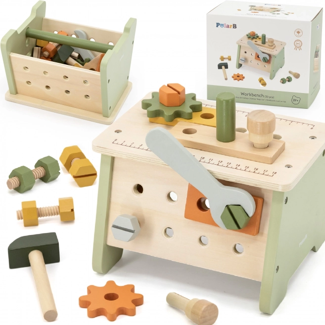 Viga PolarB Mini-Werkbank 2-in-1 Holz-Werkzeugsatz