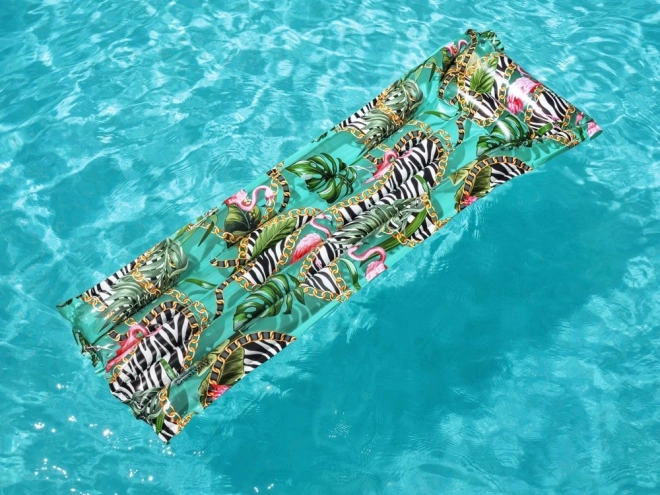 Aufblasbare Matratze zum Schwimmen mit tropischem Motiv