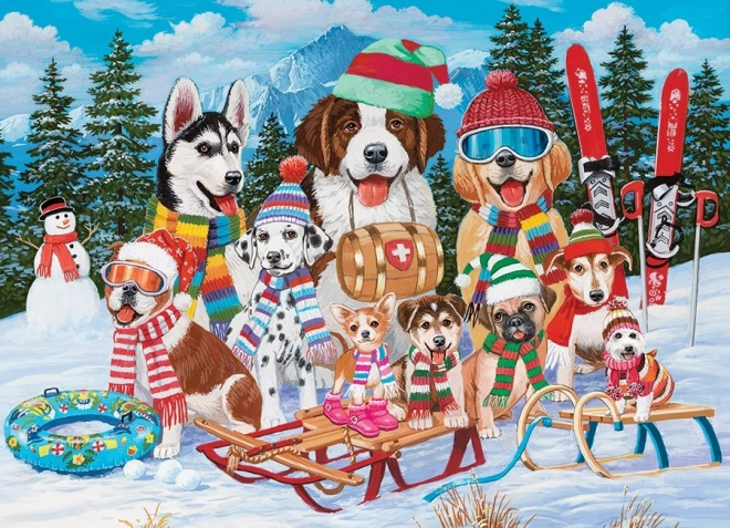 Schneefreude Puzzle 500 Teile von Cobble Hill