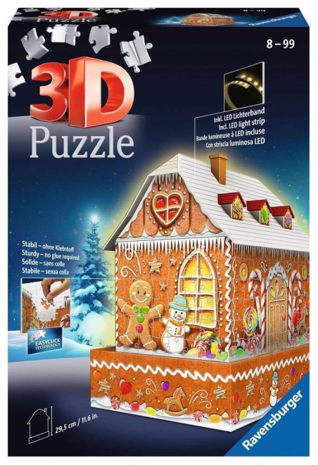 Ravensburger 3D Puzzle leuchtende Lebkuchenhaus Nacht Edition