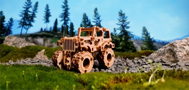 3D Holzpuzzle Superfast Monster Truck