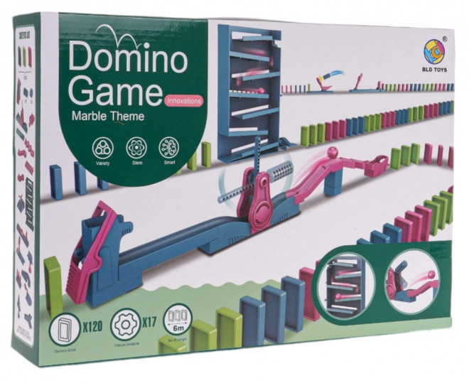 Bunter Domino-Set mit 130 Teilen