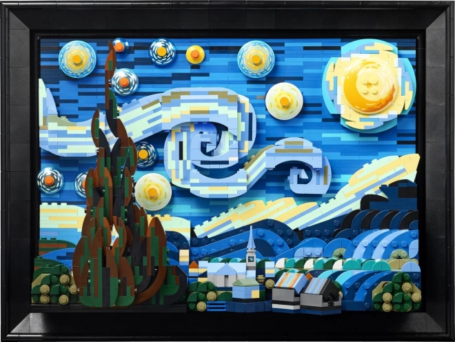 Kreatives 3D-Bauprojekt "Sternennacht" von Vincent van Gogh