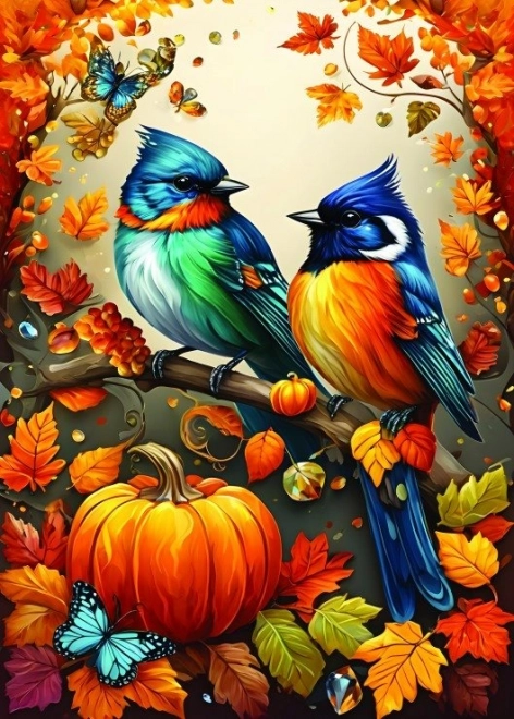 Herbstpuzzle Vögel 500 Teile