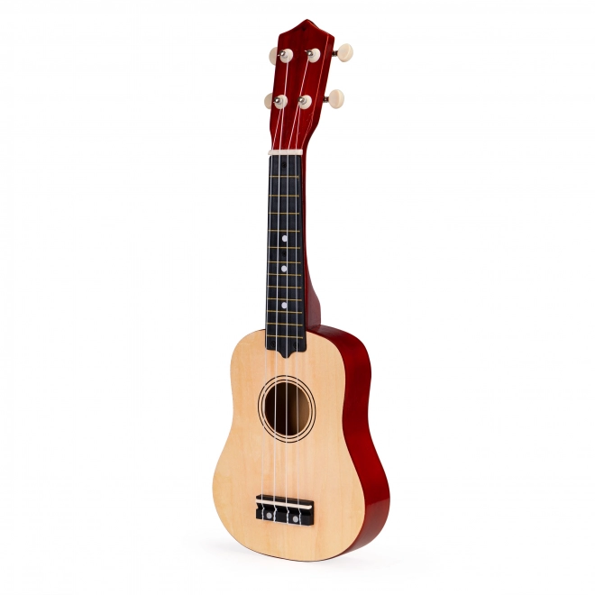Kinder-Ukulele mit 4 Nylonsaiten aus Holz