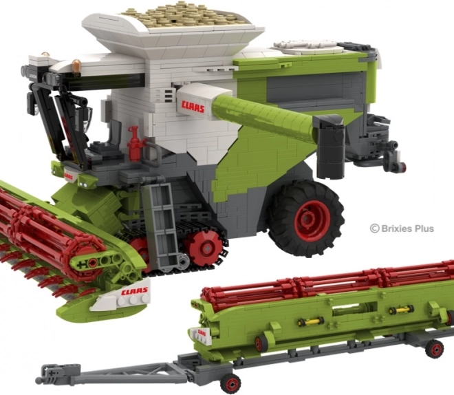 Bausteinset Brixies Plus Claas Lexion 8900 Terra Trac mit Anhänger