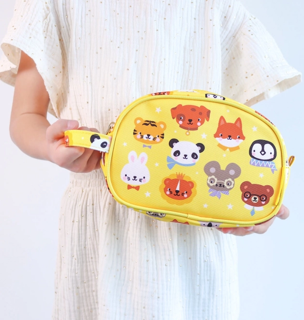 Toilettentasche mit Tierfreund-Motiv von A Little Lovely Company