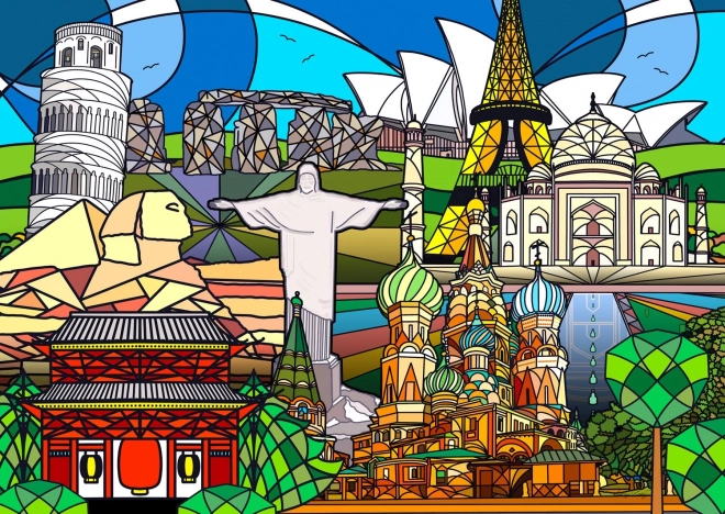 Puzzle Weltwunder 1000 Teile