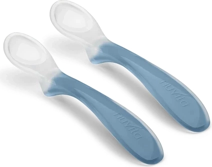 Set mit 2 Silikonlöffeln, Powder Blue