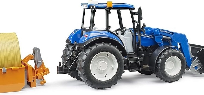 Bruder Traktor New Holland T5.120 mit Frontlader und Ladefläche