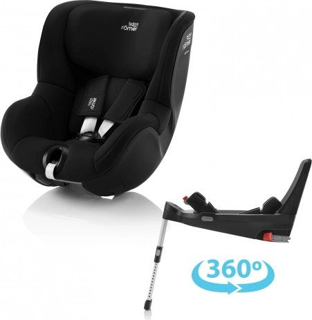 Sicherer Kindersitz Dualfix mit Flexi-Basis – Space Black