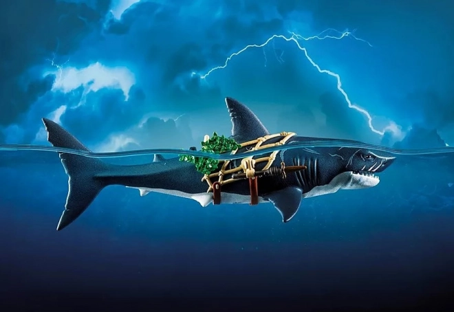 Playmobil Riesiger Hai mit Piraten-Figurenset