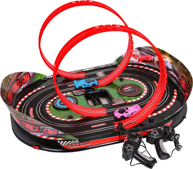 Zwei Loopings und Lichteffekte